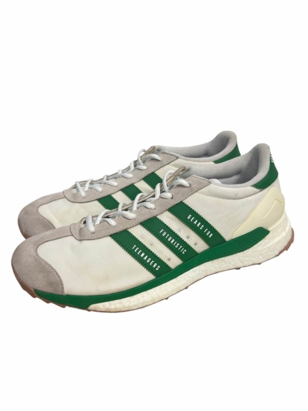 Adidas x Human Made Country Gears For Futuristic Teenagers White Green Size 12.5